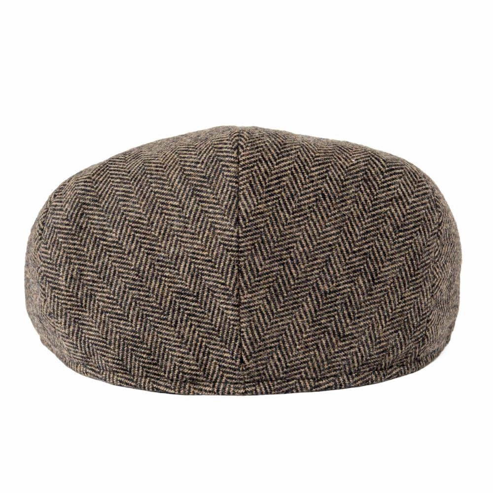Croix Herringbone Wool Flat Cap