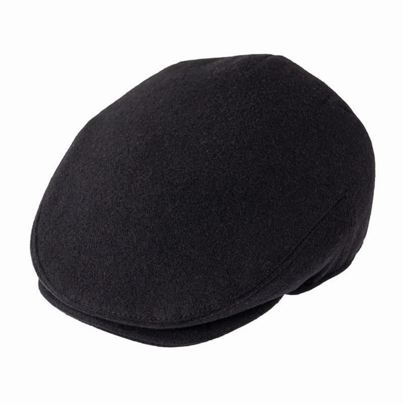 Croix Herringbone Wool Flat Cap