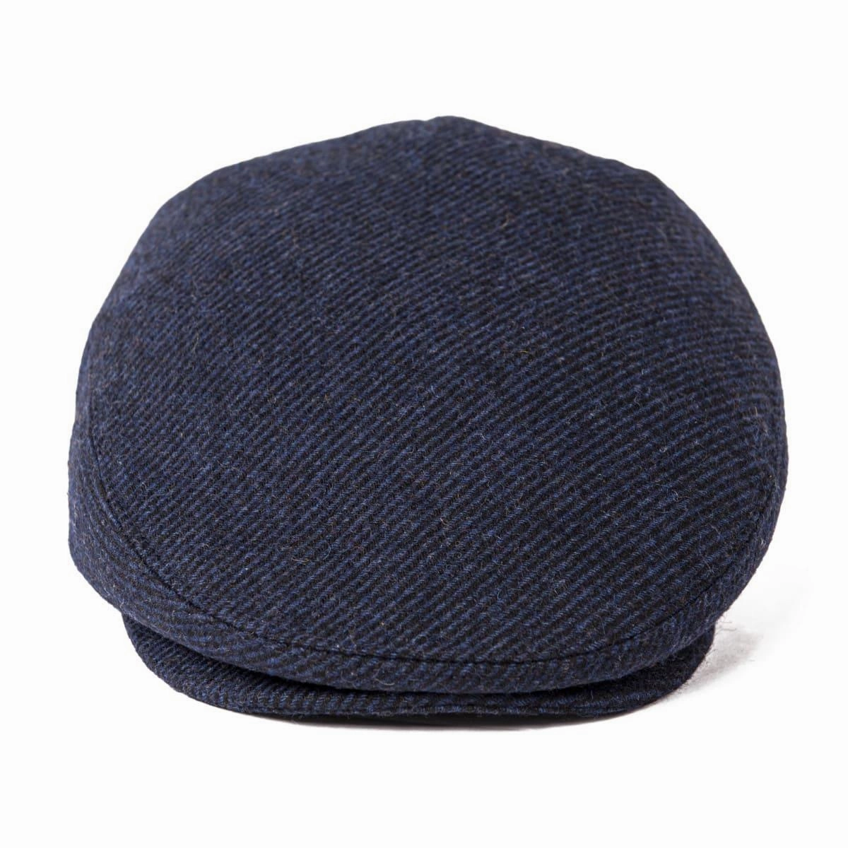Croix Herringbone Wool Flat Cap
