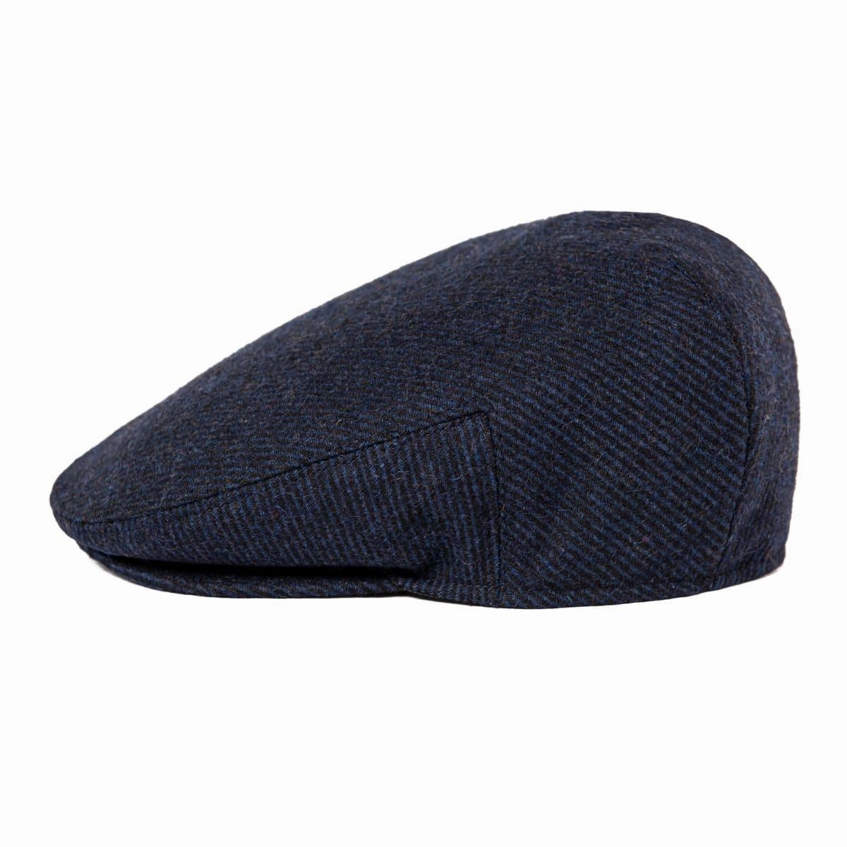 Croix Herringbone Wool Flat Cap