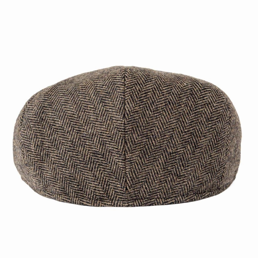 Croix Herringbone Wool Flat Cap
