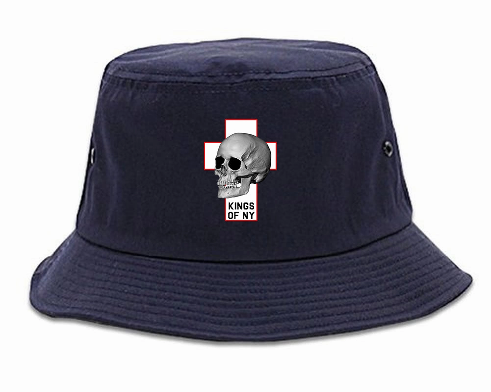 Cross And Skull Chest Mens Bucket Hat