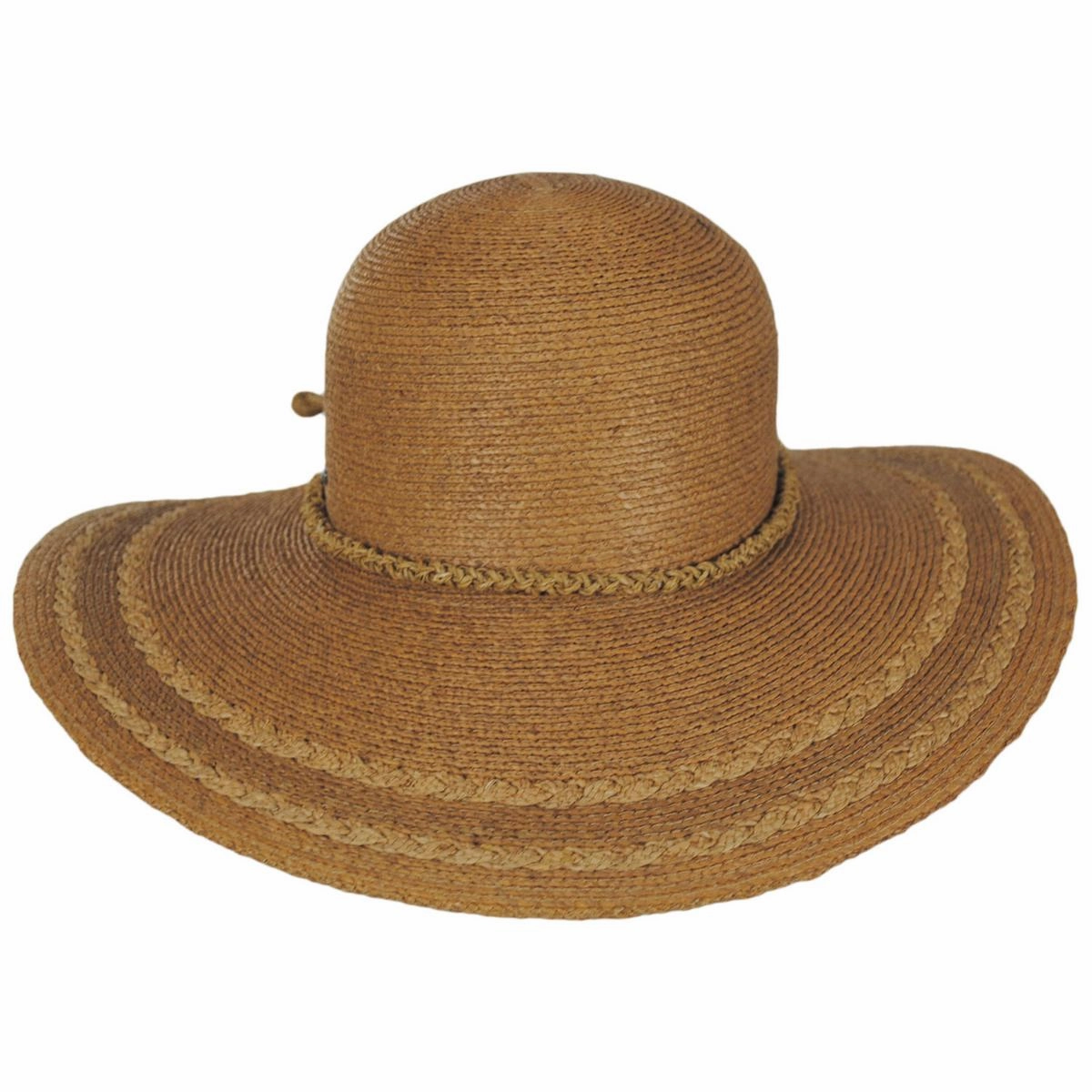 Crown Point Raffia Braid Straw Swinger Sun Hat