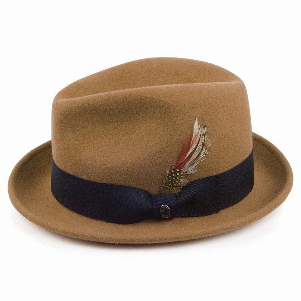 Crushable Blues Trilby Hat - Pecan