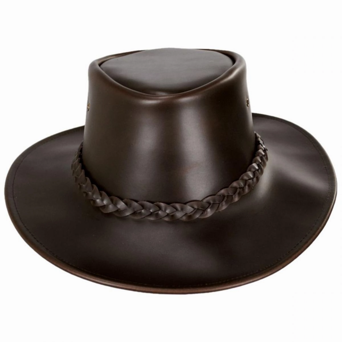 Crusher Leather Outback Hat
