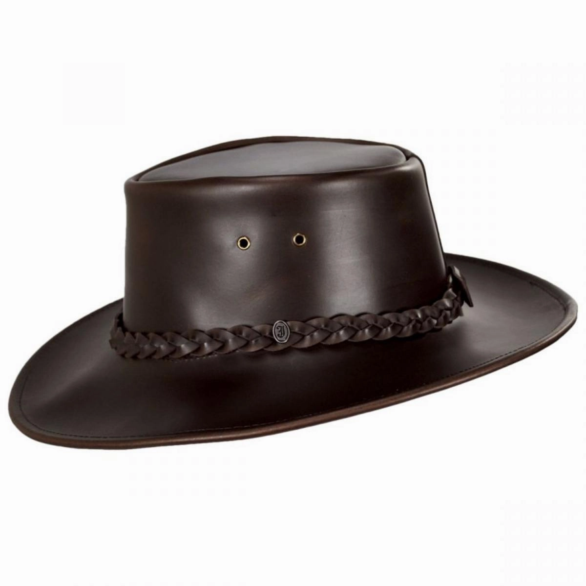 Crusher Leather Outback Hat