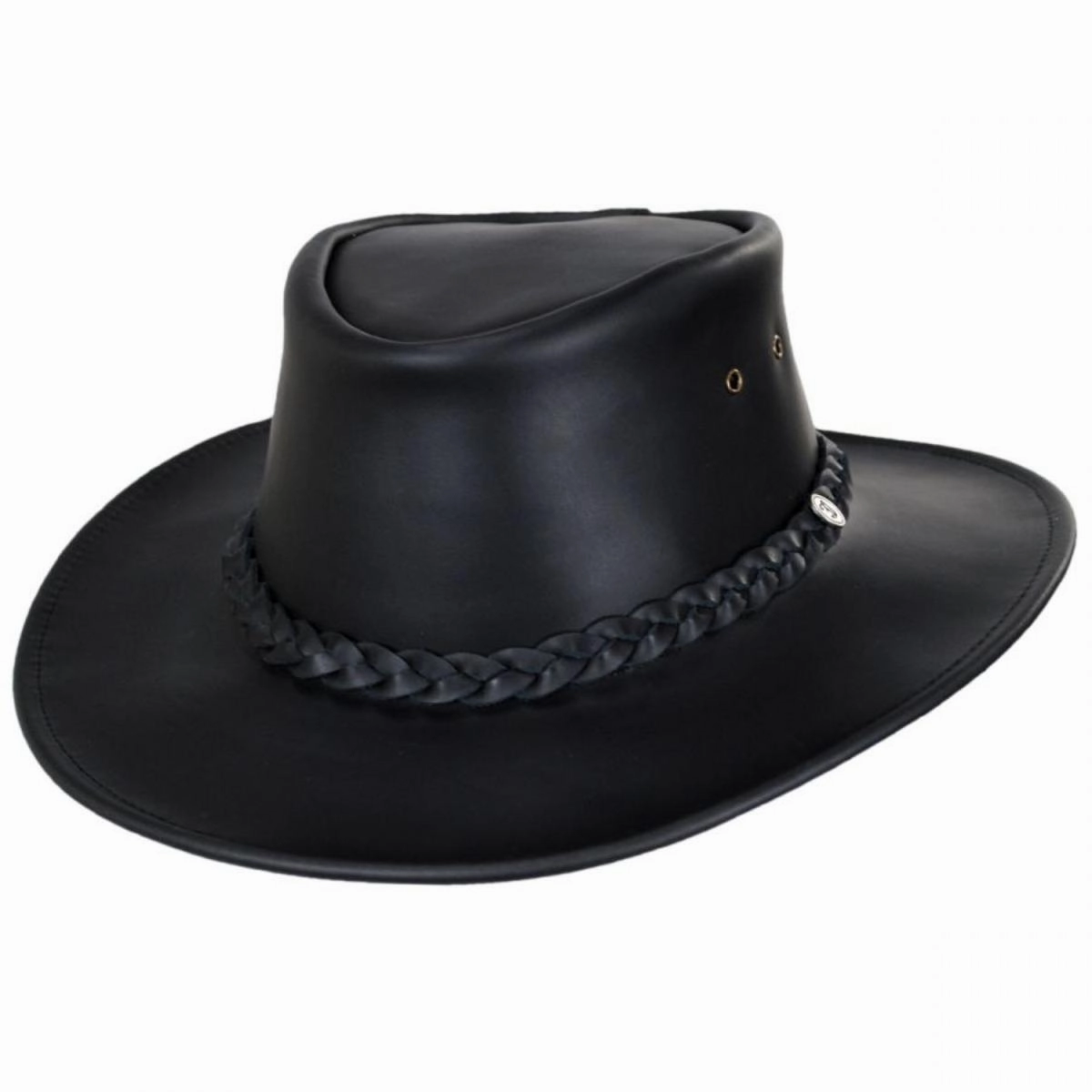 Crusher Leather Outback Hat