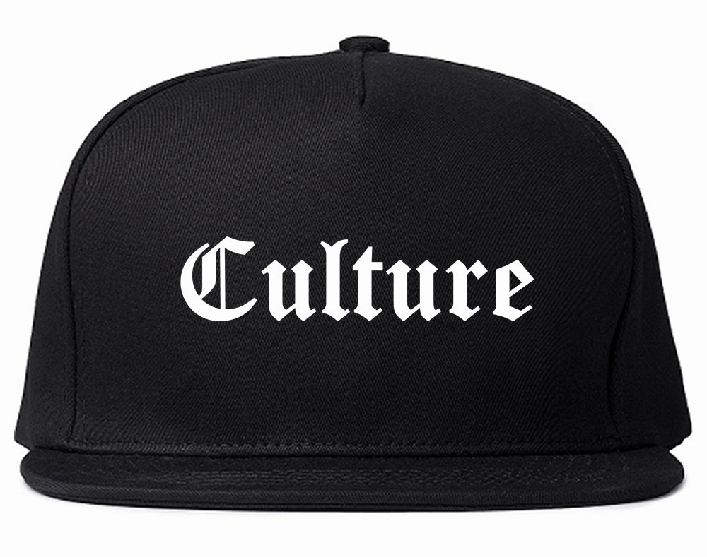 Culture Gothic Font Mens Snapback Hat