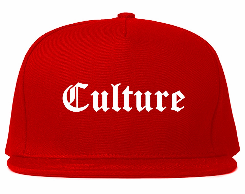 Culture Gothic Font Mens Snapback Hat