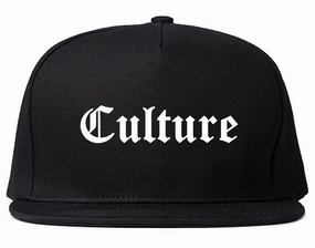 Culture Gothic Font Mens Snapback Hat