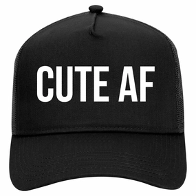 Cute AF Retro Adult 5 Panel Mesh Trucker Hat