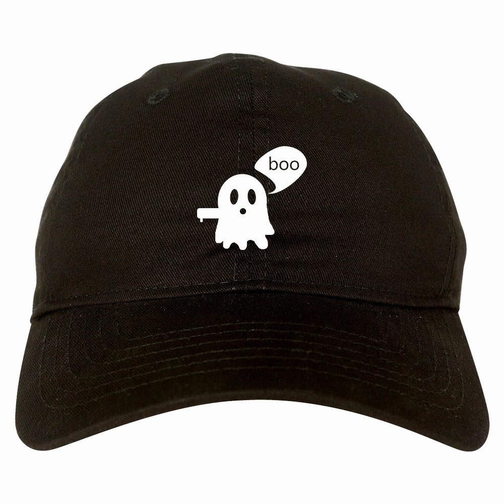 Cute Displeased Ghost Halloween Mens Dad Hat