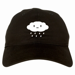 Cute Face Rain Cloud Mens Dad Hat Baseball Cap