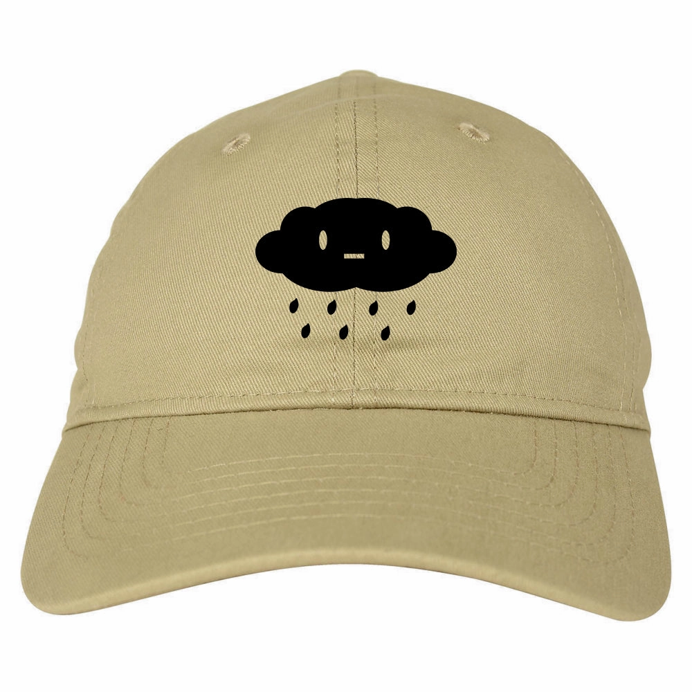 Cute Face Rain Cloud Mens Dad Hat Baseball Cap