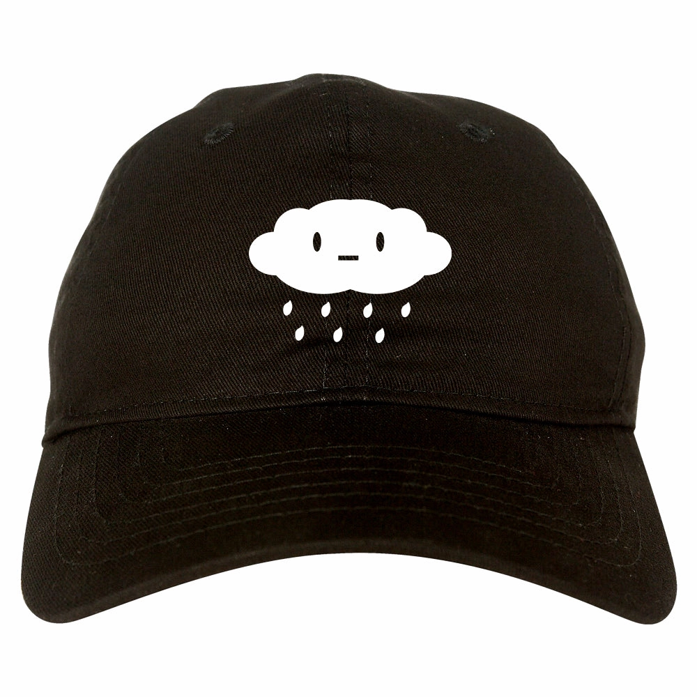 Cute Face Rain Cloud Mens Dad Hat Baseball Cap