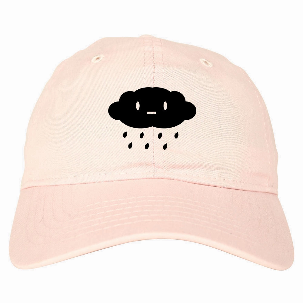 Cute Face Rain Cloud Mens Dad Hat Baseball Cap