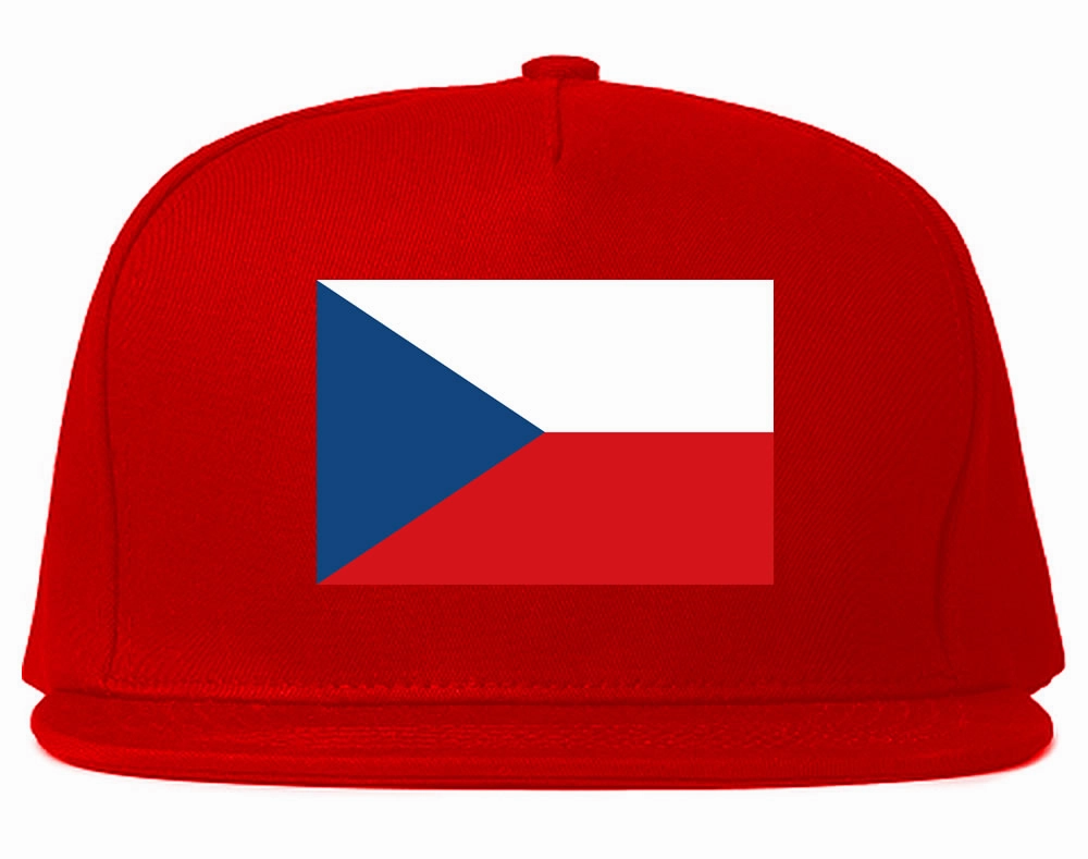 Czech Republic Flag Country Printed Snapback Hat Cap