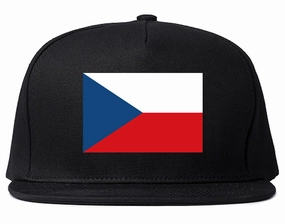 Czech Republic Flag Country Printed Snapback Hat Cap
