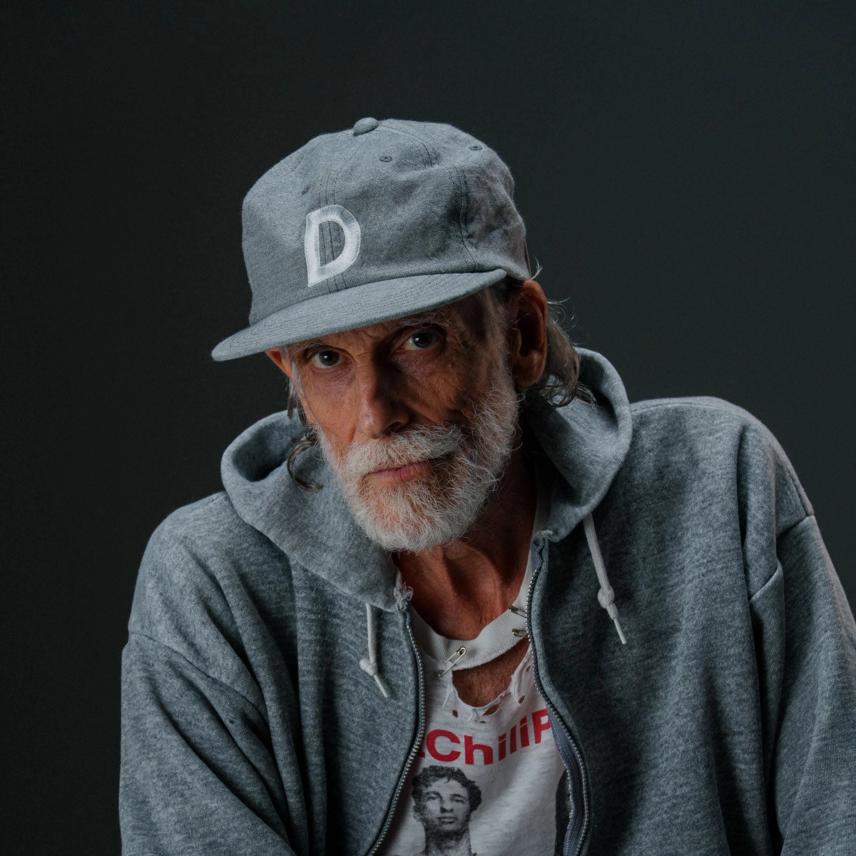 D SKATE CAP - Grey