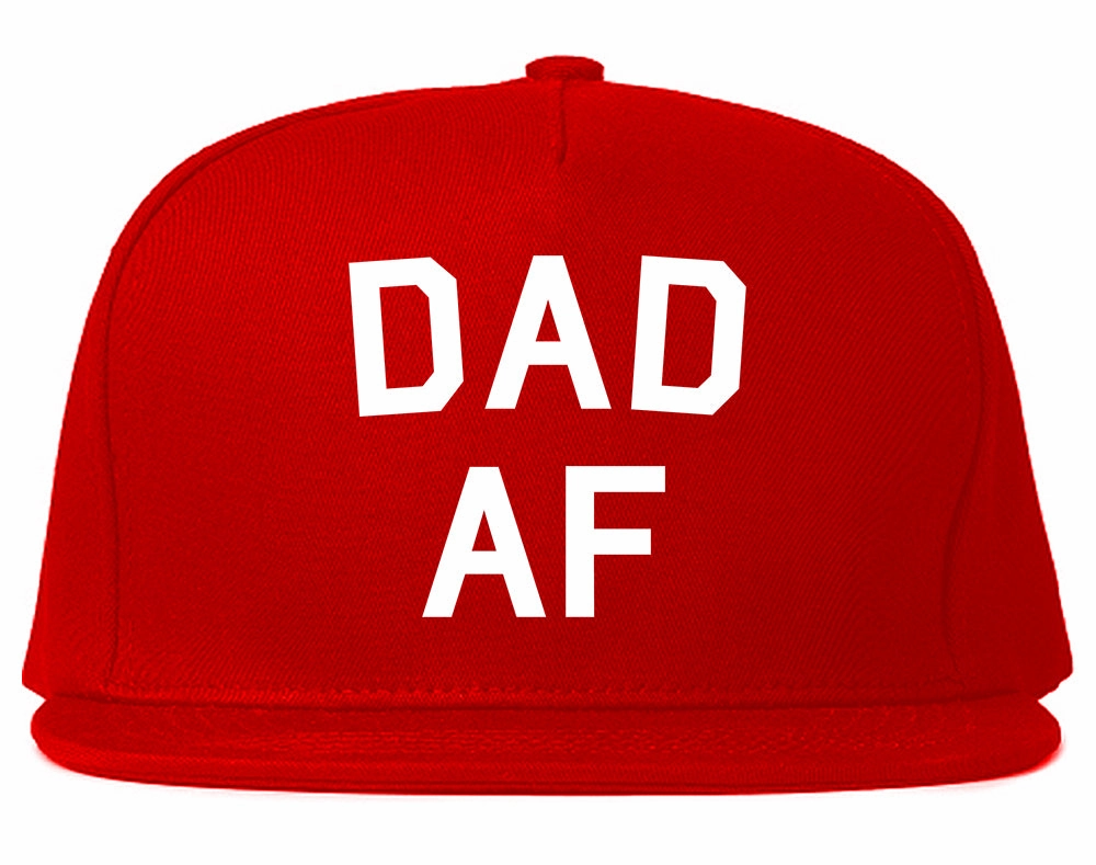 Dad AF New Father Funny Mens Snapback Hat