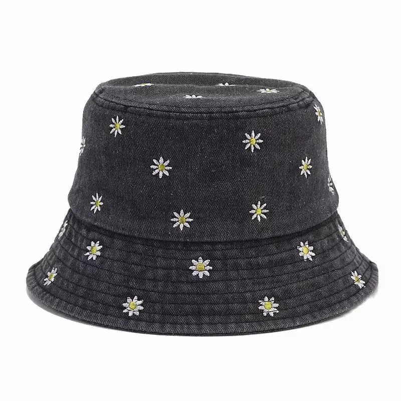 Daisies Classic Denim Bucket Hat