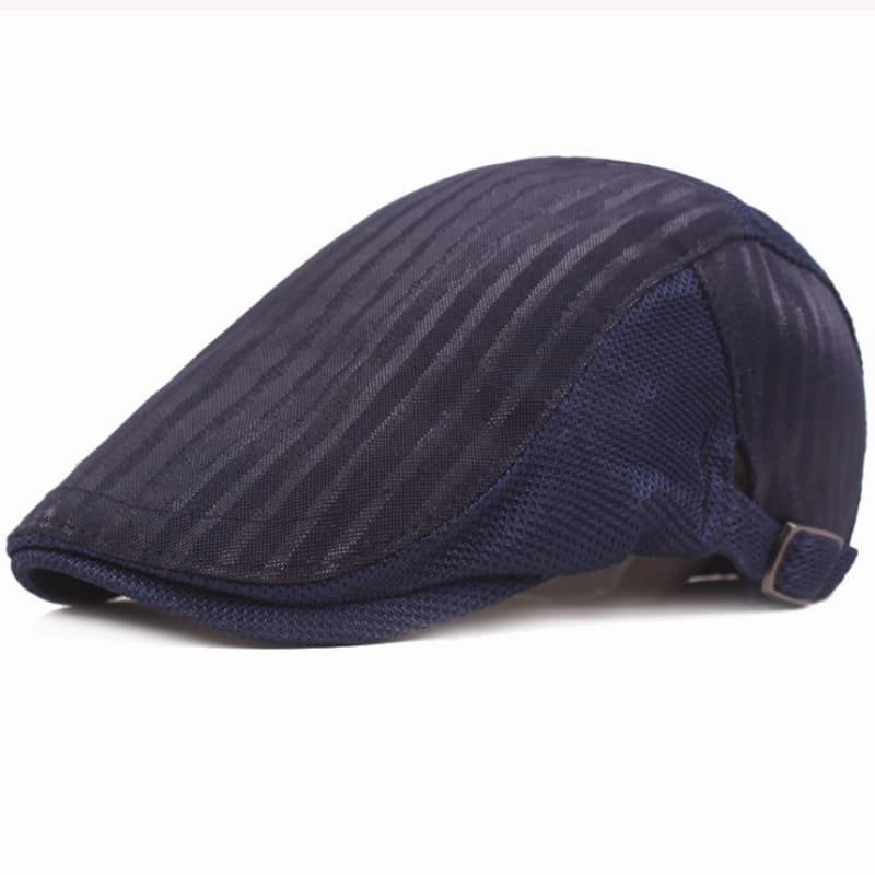Dale Vintage Striped Flat Cap