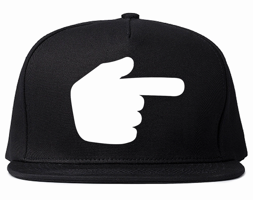 Datway Pointing Finger Chest Mens Snapback Hat