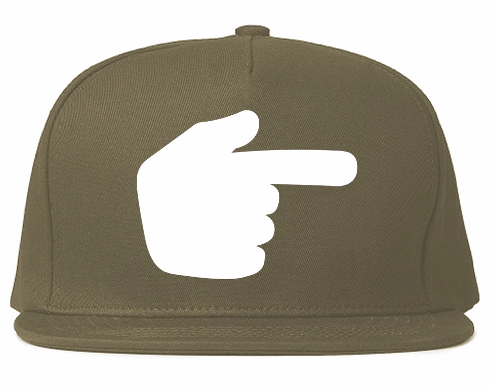 Datway Pointing Finger Chest Mens Snapback Hat