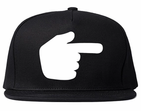 Datway Pointing Finger Chest Mens Snapback Hat