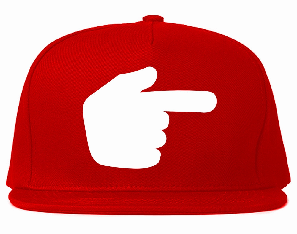Datway Pointing Finger Chest Mens Snapback Hat