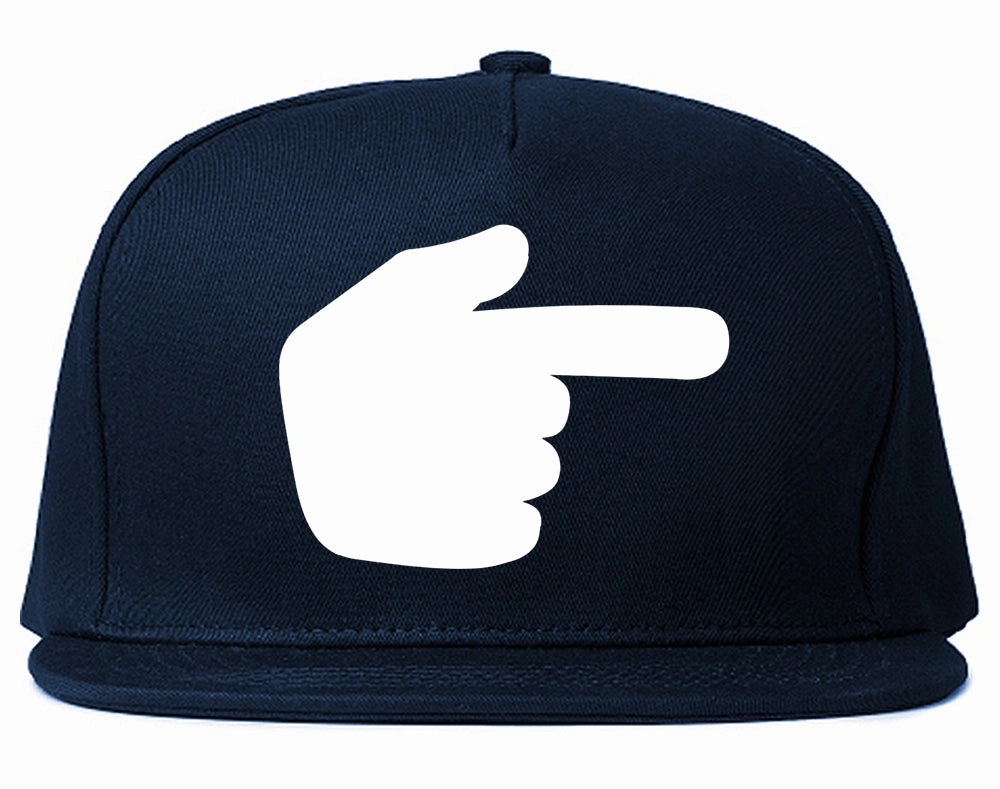 Datway Pointing Finger Chest Mens Snapback Hat