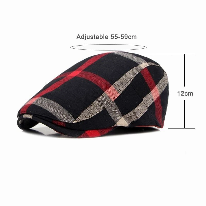 Dax Tartan Cotton Flat Cap