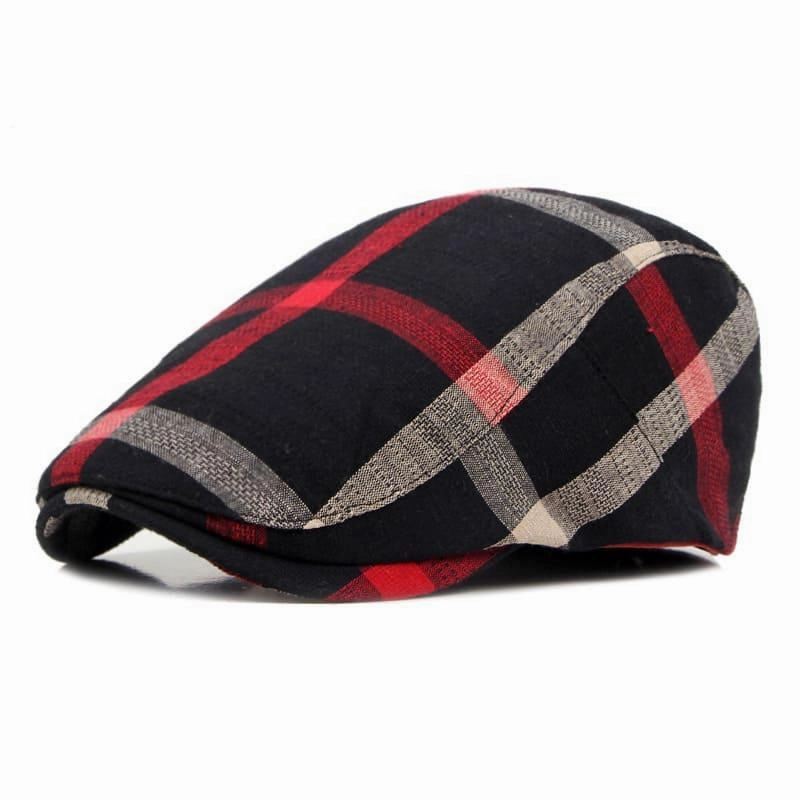 Dax Tartan Cotton Flat Cap