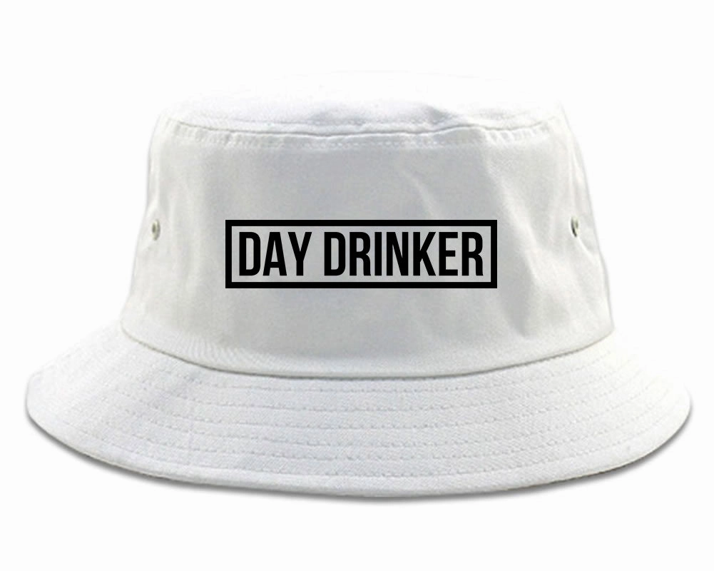 Day Drinker Box Logo Mens Bucket Hat