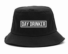 Day Drinker Box Logo Mens Bucket Hat