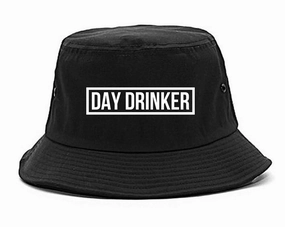 Day Drinker Box Logo Mens Bucket Hat