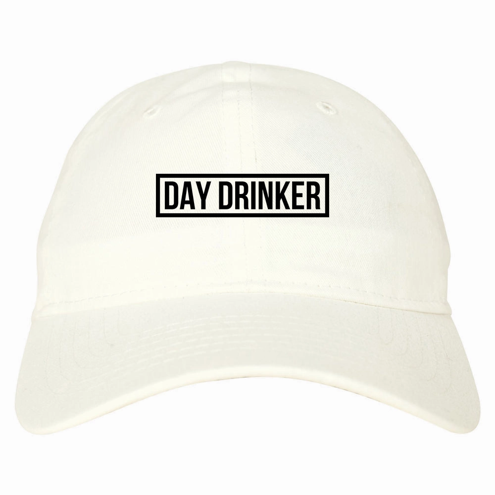 Day Drinker Box Logo Mens Dad Hat Baseball Cap