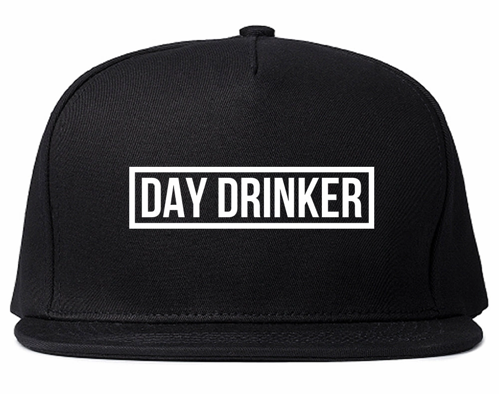 Day Drinker Box Logo Mens Snapback Hat