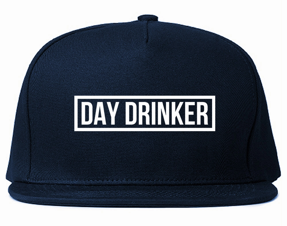Day Drinker Box Logo Mens Snapback Hat