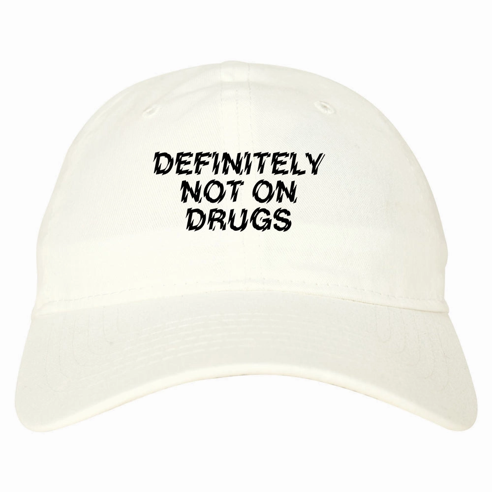 Definitely Not On Drugs Festival Mens Dad Hat Baseball Cap