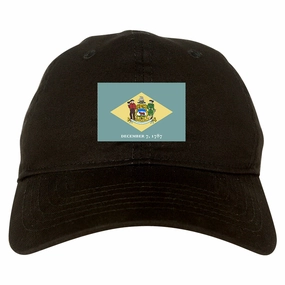 Delaware State Flag DE 1787 Chest Mens Dad Hat