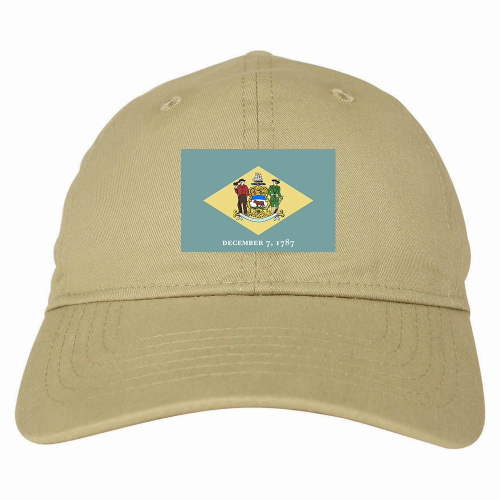 Delaware State Flag DE 1787 Chest Mens Dad Hat