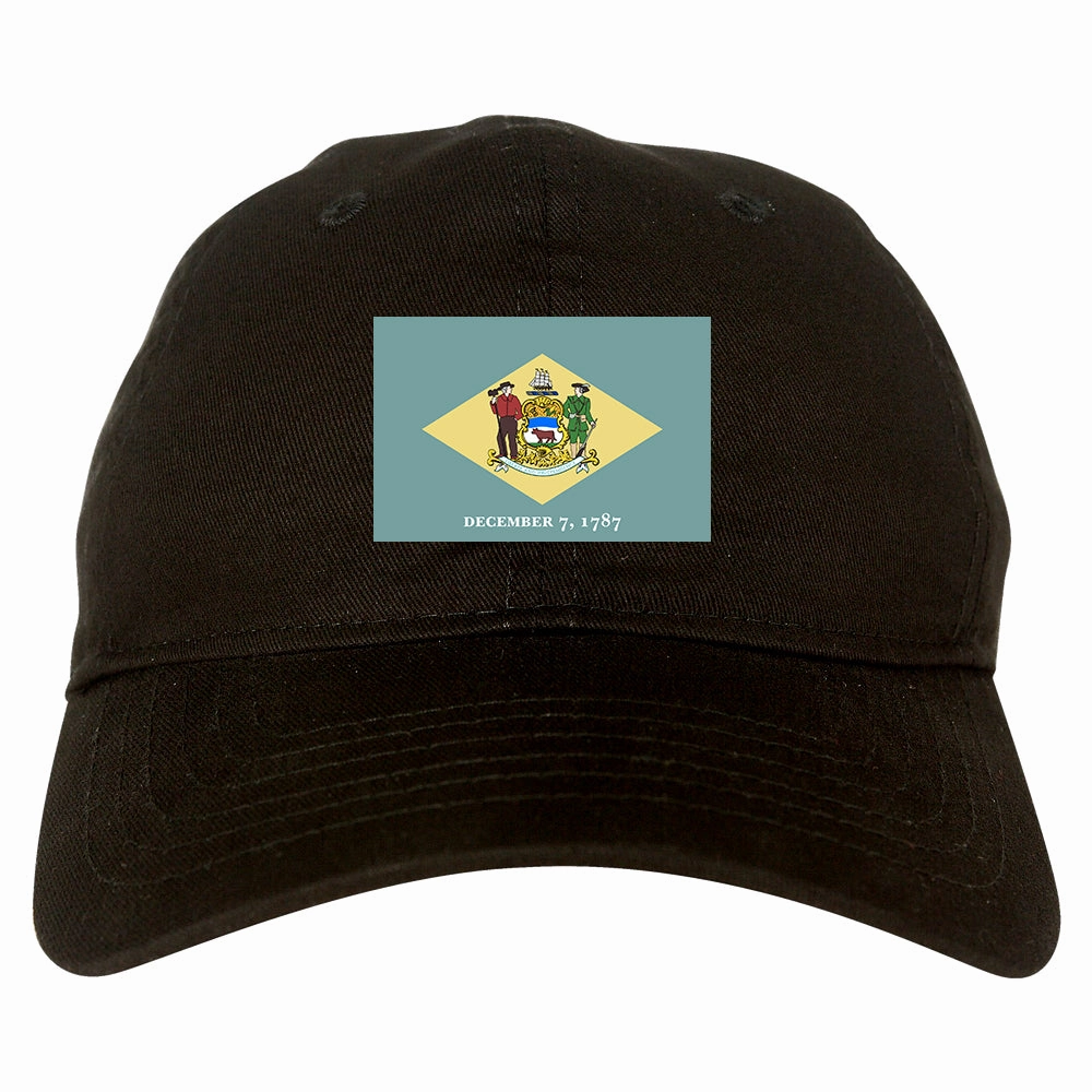 Delaware State Flag DE 1787 Chest Mens Dad Hat
