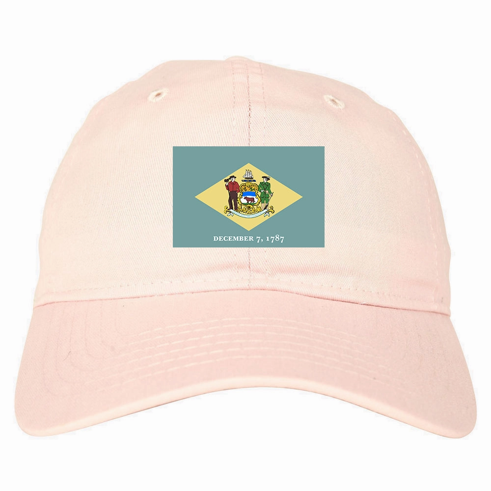 Delaware State Flag DE 1787 Chest Mens Dad Hat