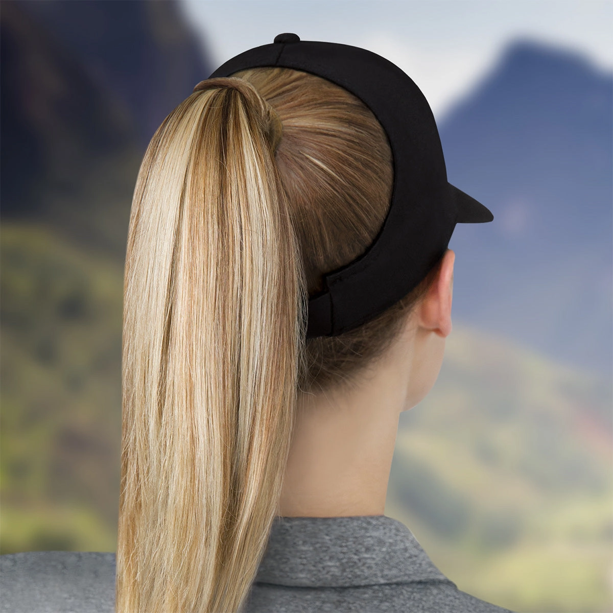 Deluxe Blended Chino Twill Cap with?Ponytail opening