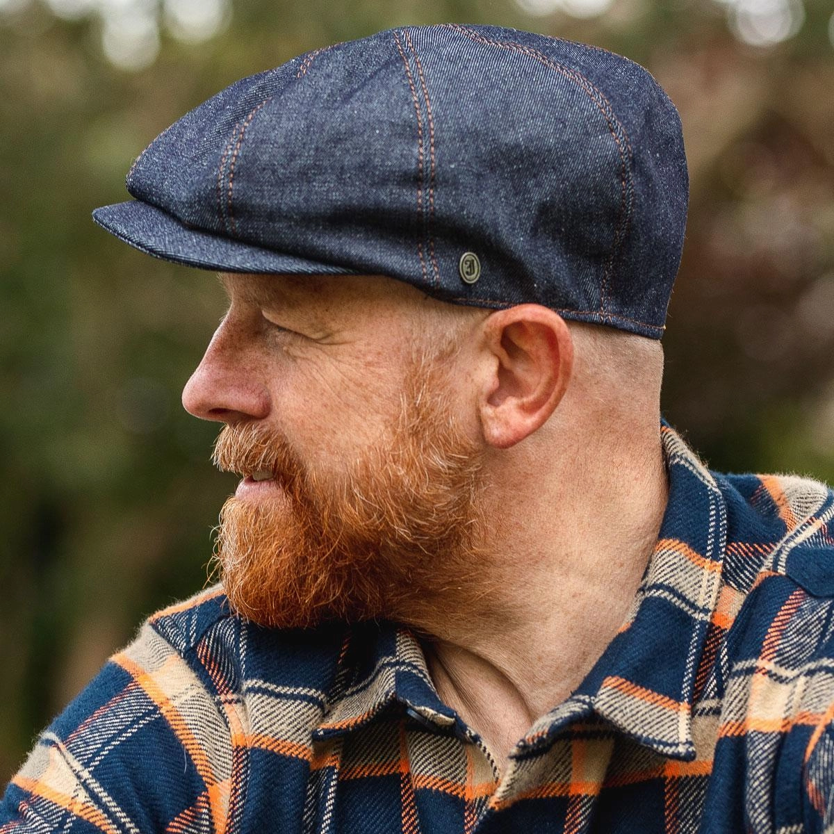 Denim Cotton Newsboy Cap