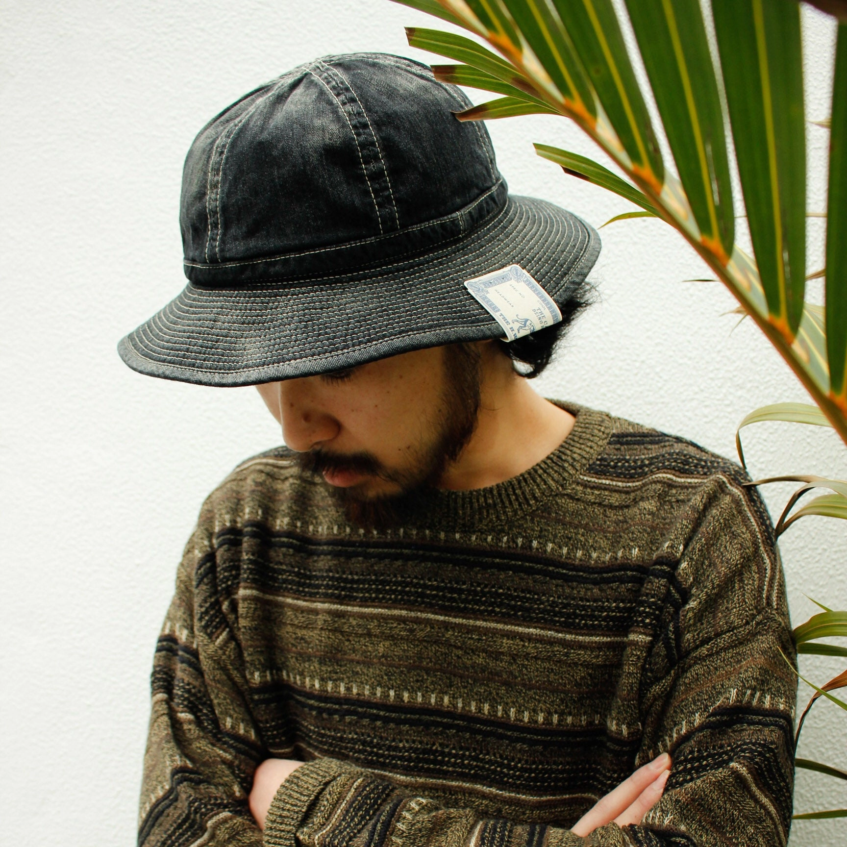 DENIM FATIGUE HAT