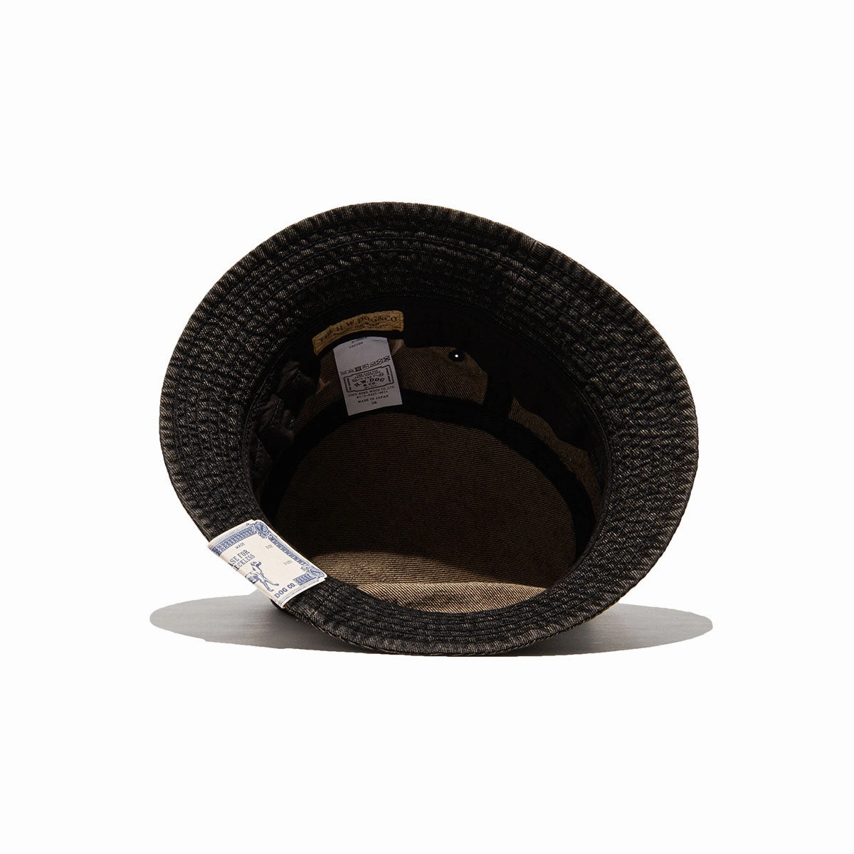 DENIM FLAG HAT - Black