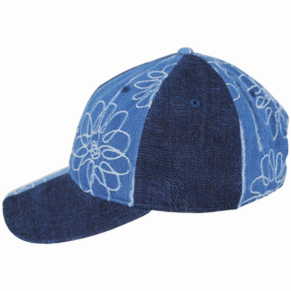 Denim Mashup Strapback Baseball Cap Dad Hat