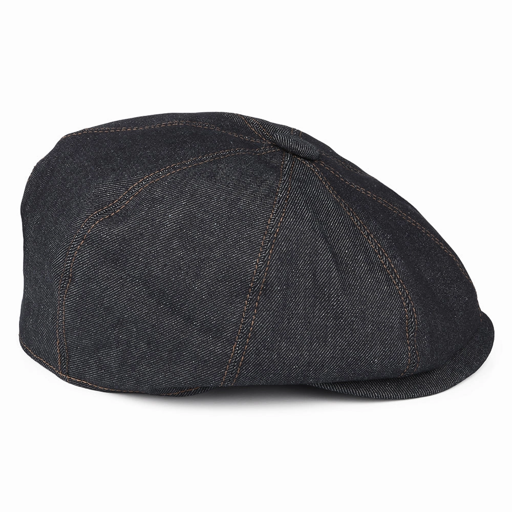 Denim Newsboy Cap - Dark Blue